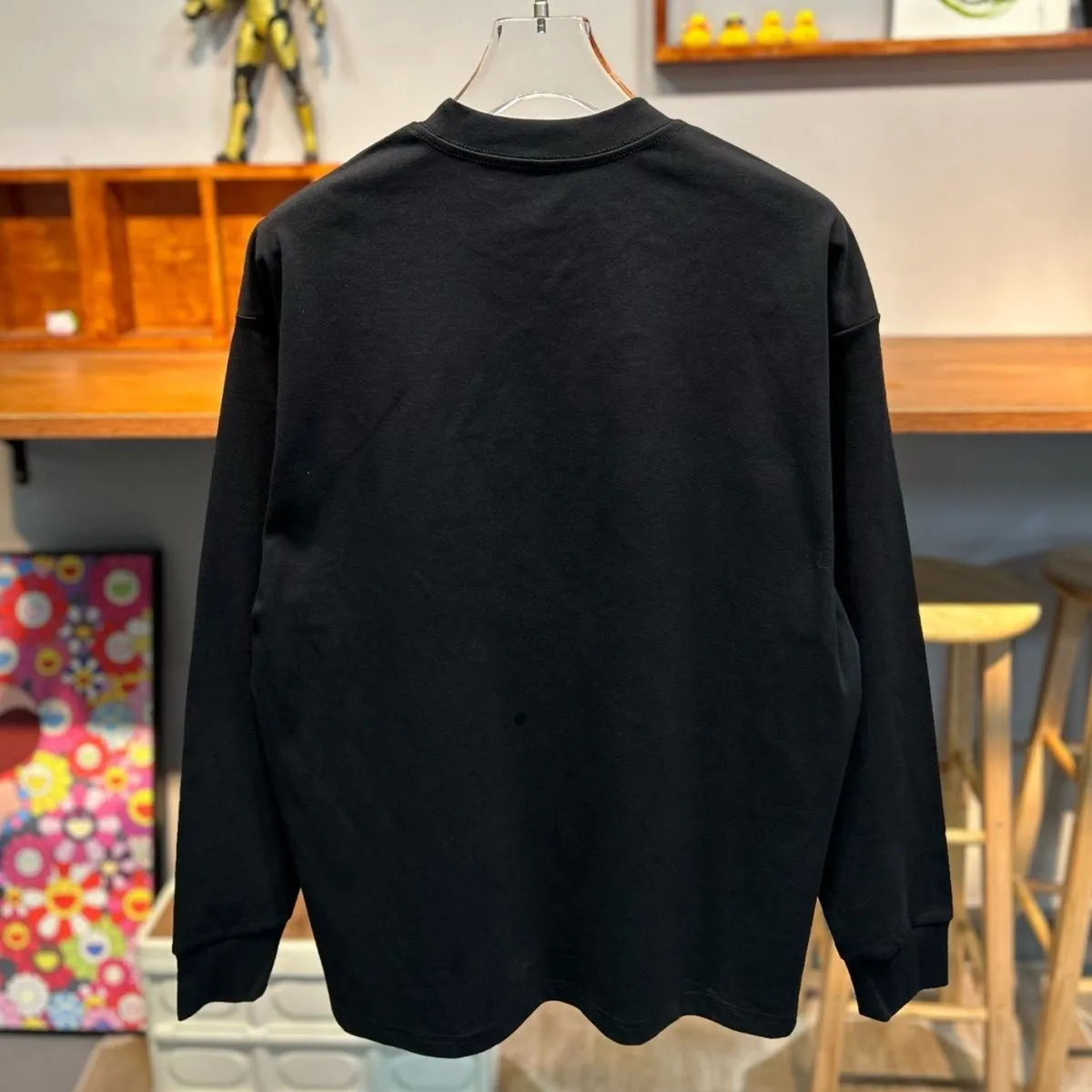【90-160cm】リラックス感ある シンプル アルファベット 快適 長袖 Ｔシャツ