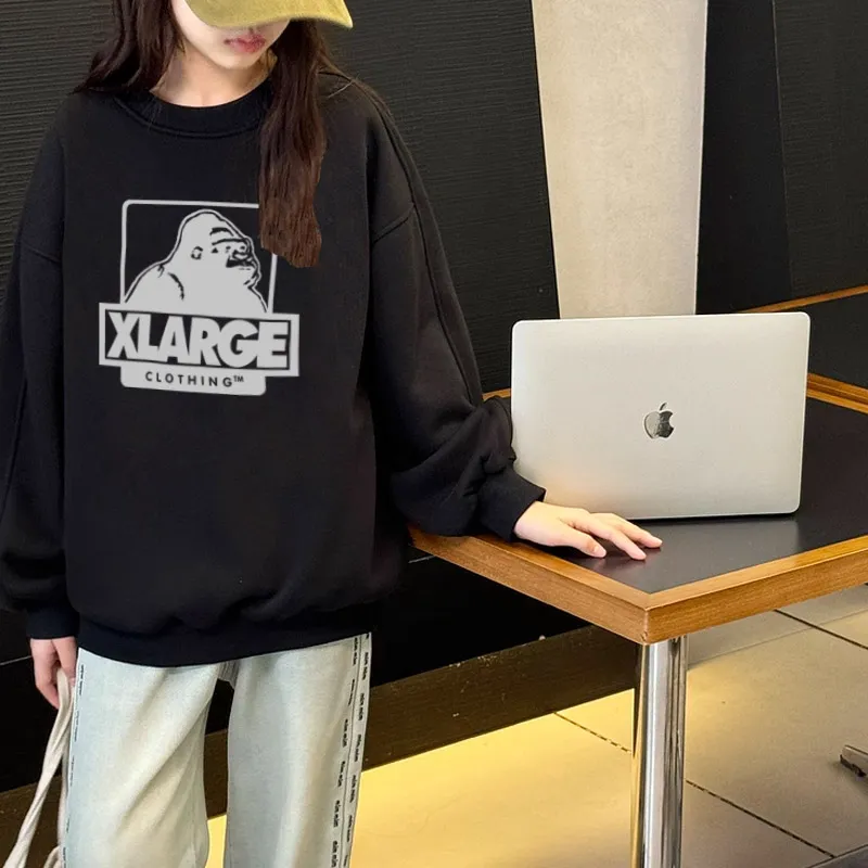 【90-160cm】リラックス感ある プリント 合わせやすい カジュアル 着やすい 女の子 トレーナー