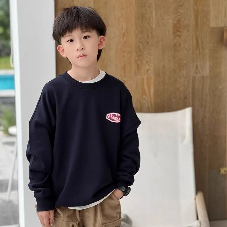 【100-160cm】売り切れ必至 大活躍 プリント カジュアル 快適 男の子 トレーナー