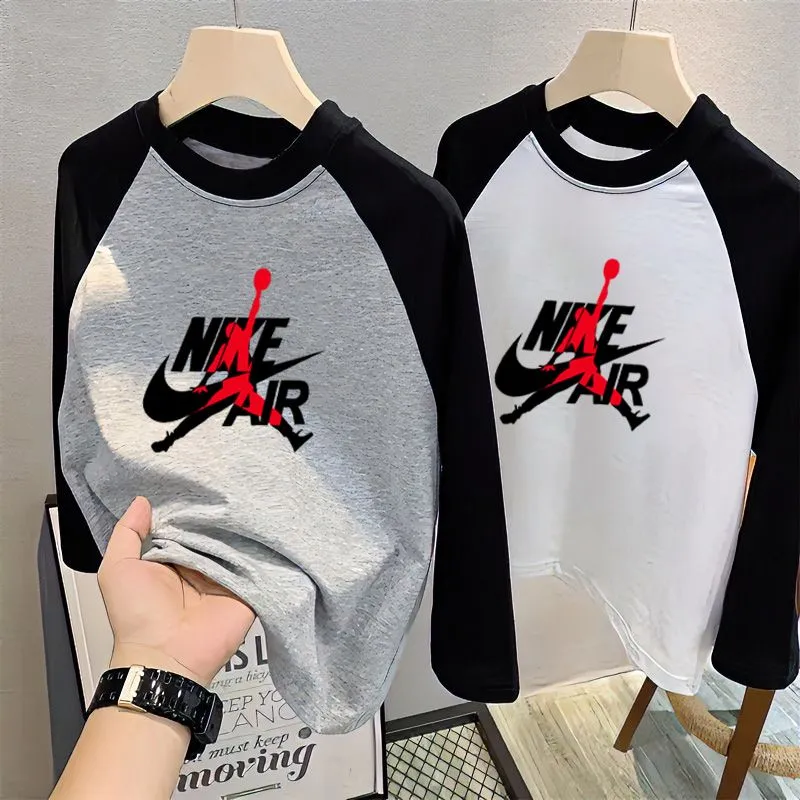 【90-160cm】取り入れたい 配色 カジュアル 快適 着心地良い 男の子 女の子 Ｔシャツ