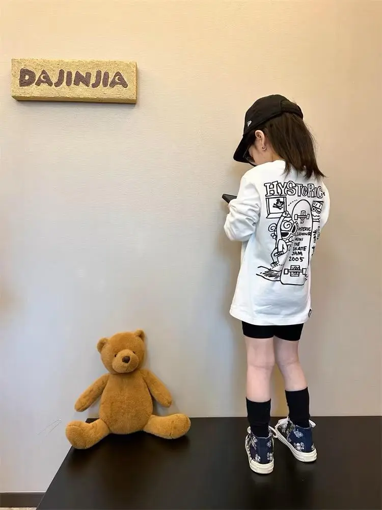 【90-160cm】絶対後悔しない 売れ筋 プリント カジュアル 女の子 長袖 Ｔシャツ