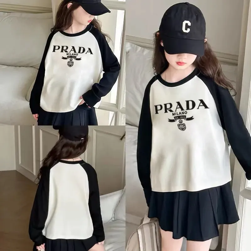 【90-160cm】絶対欲しい 売れ筋 シンプル おしゃれ アルファベット 女の子 長袖 Ｔシャツ