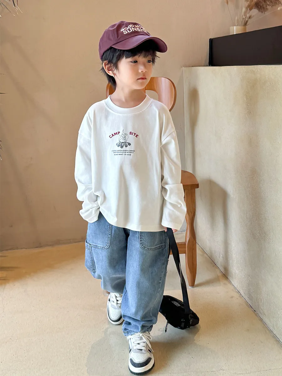 【110-170cm】人気上昇中 トレンド 男の子 履きやすい カジュアル 合わせやすい デニムパンツ
