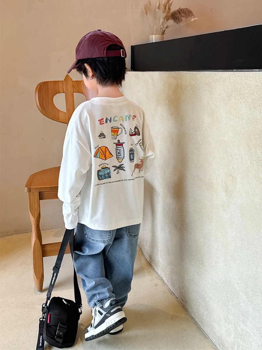 【110-170cm】人気上昇中 トレンド 男の子 履きやすい カジュアル 合わせやすい デニムパンツ