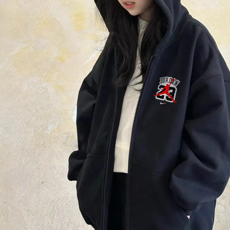 【90-160cm】元気いっぱい トレンド 合わせやすい  プリント 女の子 フード付き アウター