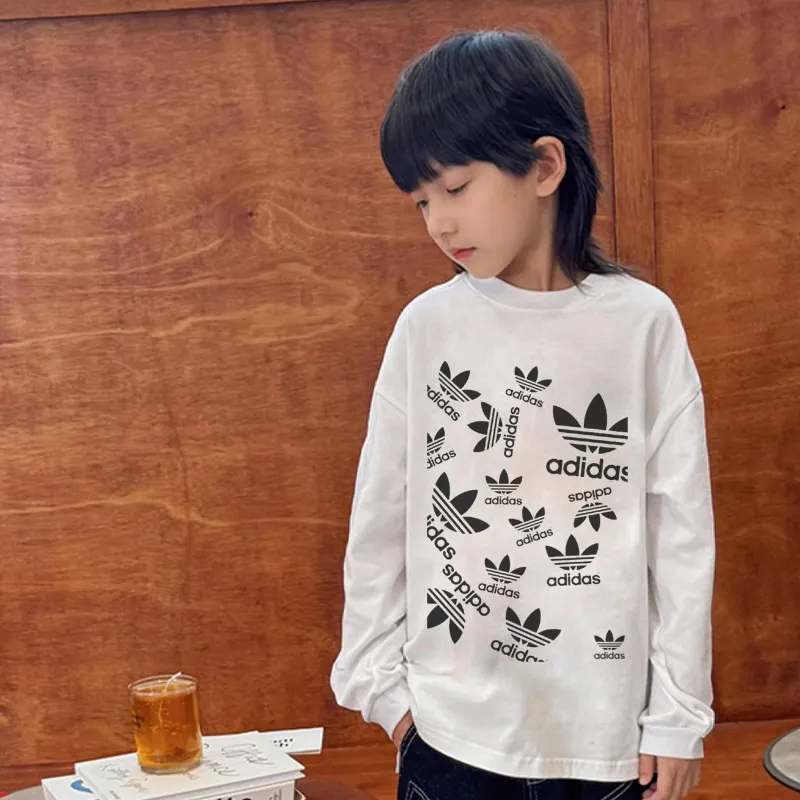 【90-160cm】元気いっぱい 大人気 トレンド カジュアル 合わせやすい 長袖 Ｔシャツ