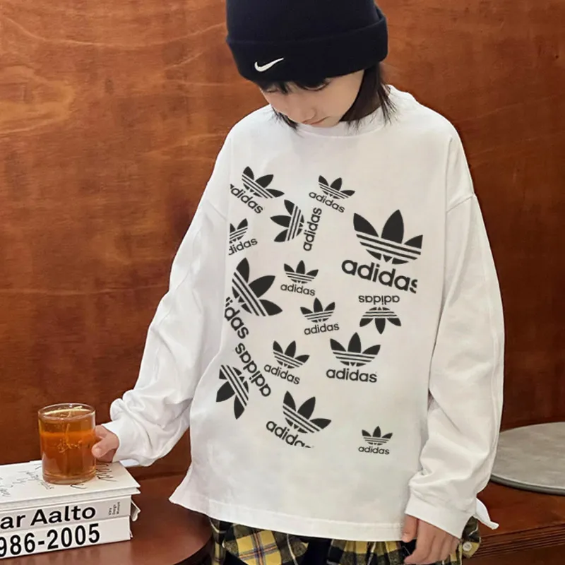 【90-160cm】元気いっぱい 大人気 トレンド カジュアル 合わせやすい 長袖 Ｔシャツ