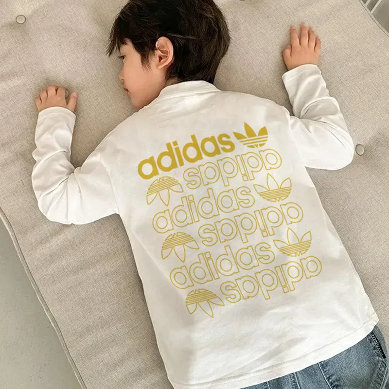 【90-160cm】コンフォート感抜群  大活躍 カジュアル プリント 男の子 長袖 Ｔシャツ