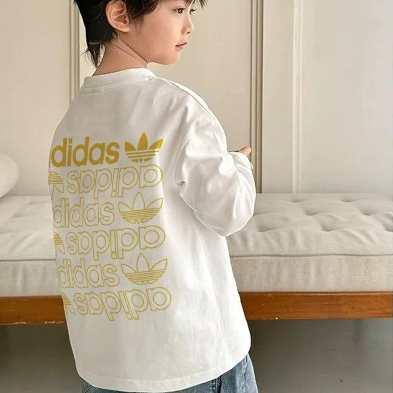 【90-160cm】コンフォート感抜群  大活躍 カジュアル プリント 男の子 長袖 Ｔシャツ