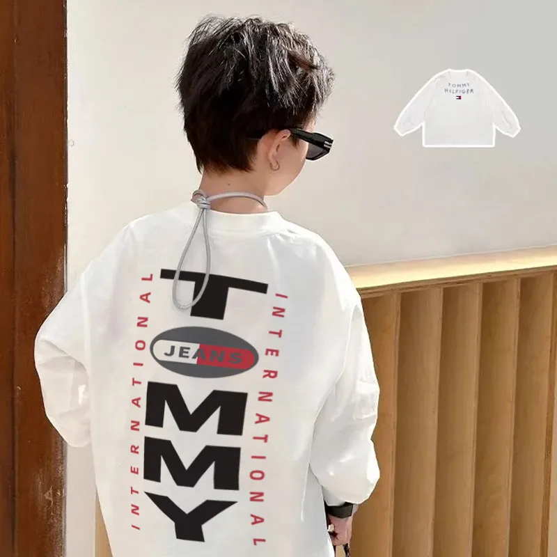 【110-170cm】よく売れる カッコイイ カジュアル 快適 着やすい 男の子 長袖 Ｔシャツ