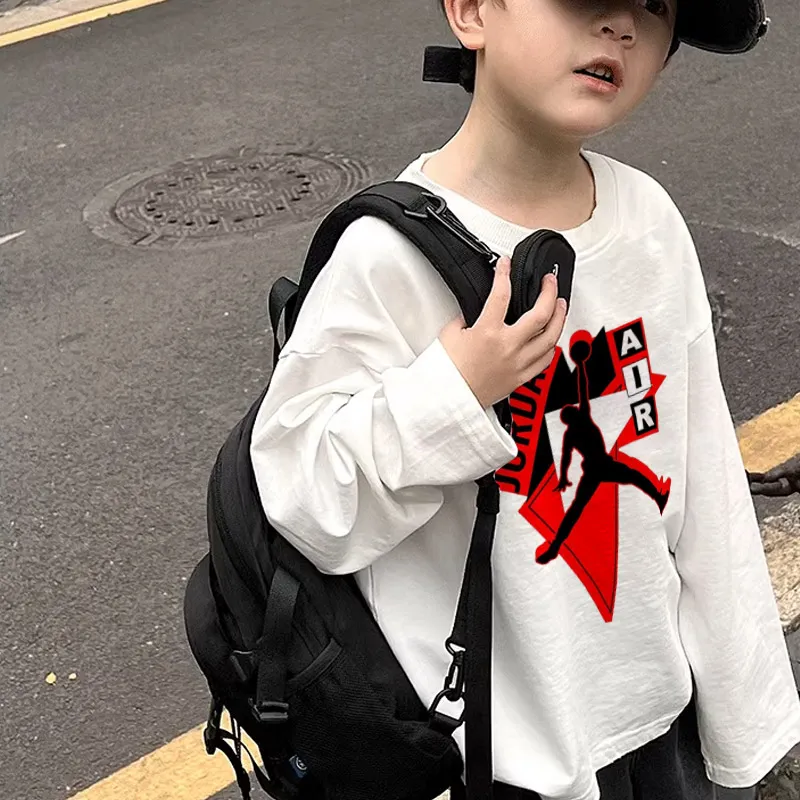 【90-160cm】話題沸騰中 ユニーク カジュアル 快適 着やすい 男の子 長袖 Ｔシャツ