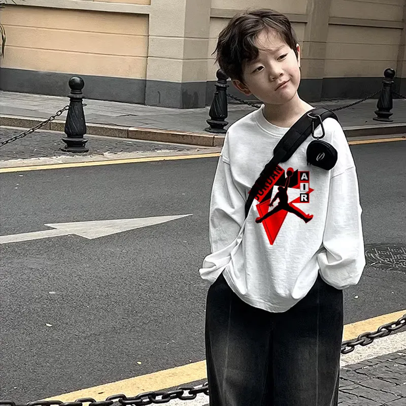 【90-160cm】話題沸騰中 ユニーク カジュアル 快適 着やすい 男の子 長袖 Ｔシャツ
