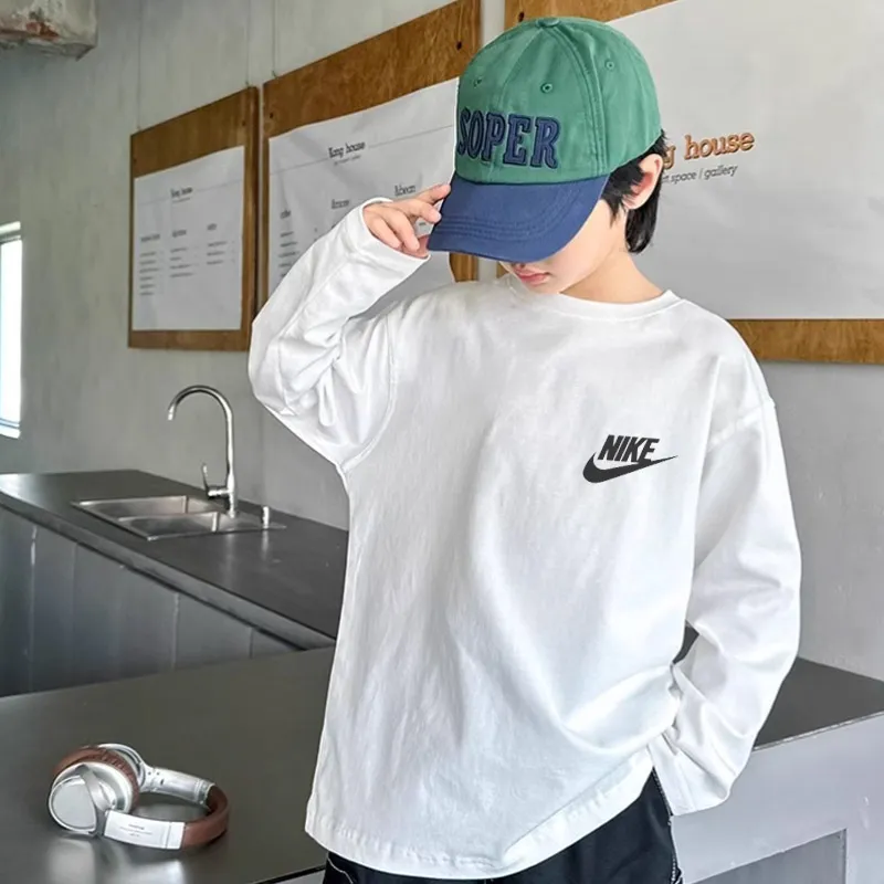 【90-160cm】着回し力抜群 スタイリッシュ 快適 着やすい 男の子 長袖 Ｔシャツ
