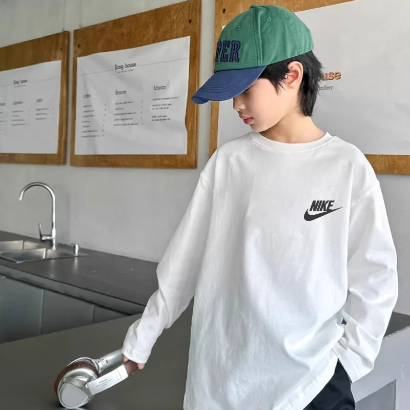 【90-160cm】着回し力抜群 スタイリッシュ 快適 着やすい 男の子 長袖 Ｔシャツ