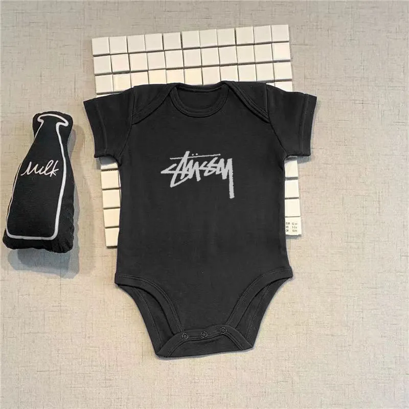 【3M-24M】期間限定 着回し最強 シンプル プリント 4色選べる 男女限らず 通気性 赤ちゃん ロンパース　