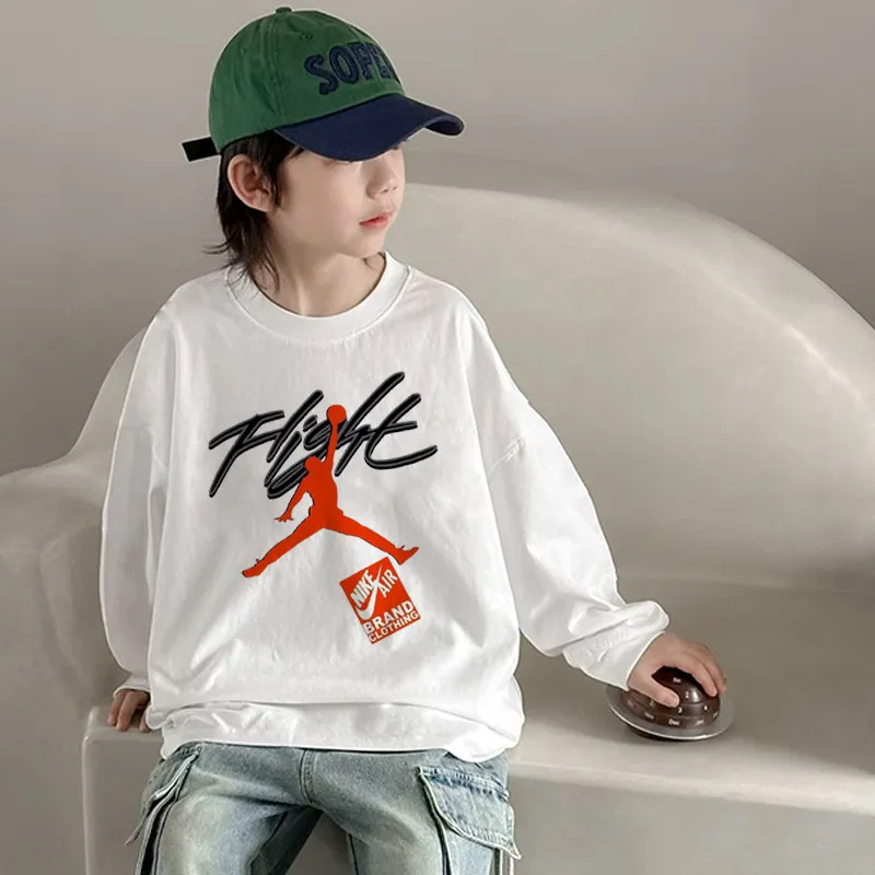 【110-170cm】リラックス感ある カジュアル ユニーク 男の子 長袖 Ｔシャツ
