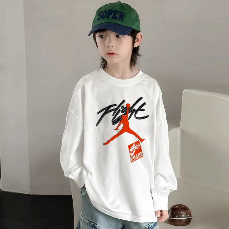 【110-170cm】リラックス感ある カジュアル ユニーク 男の子 長袖 Ｔシャツ