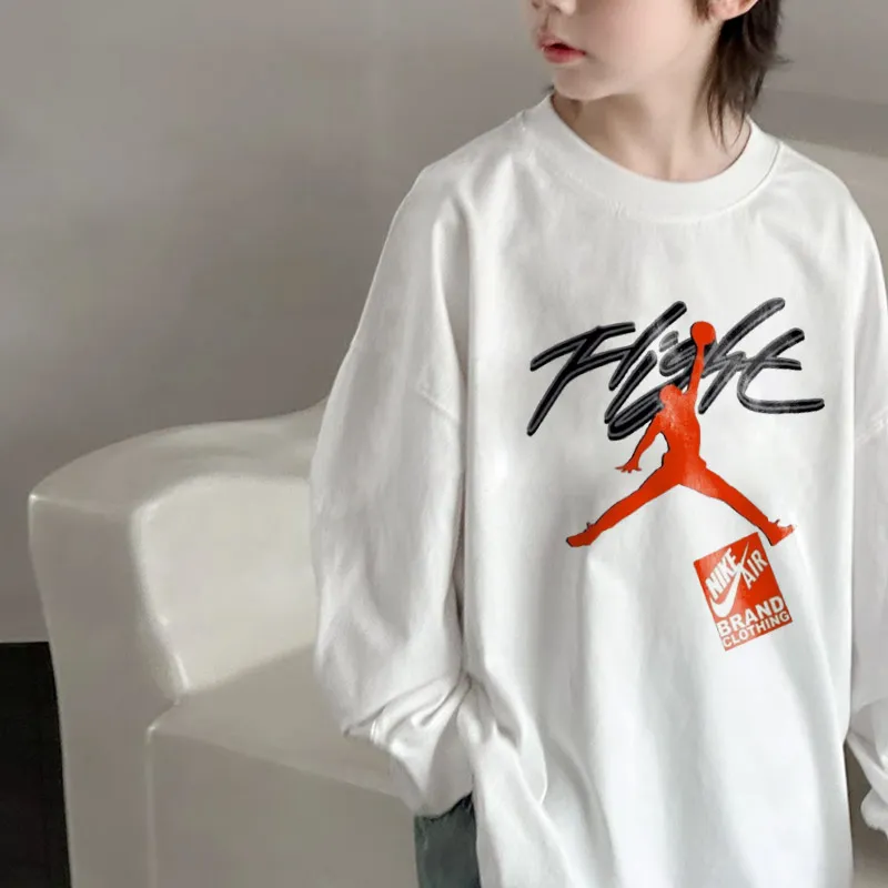 【110-170cm】リラックス感ある カジュアル ユニーク 男の子 長袖 Ｔシャツ