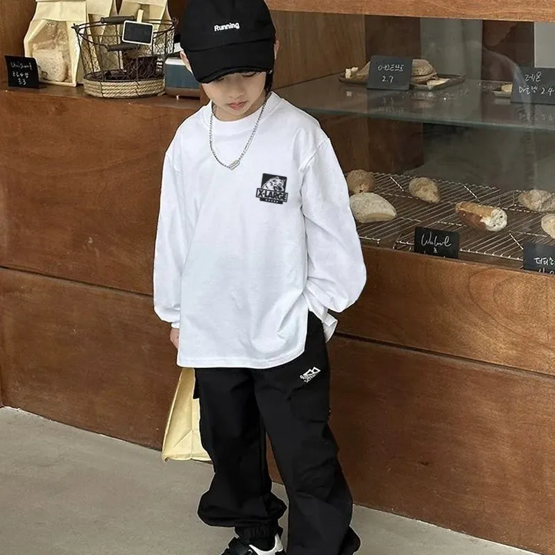 【110-170cm】話題沸騰中 合わせやすい カジュアル 男の子 長袖 Ｔシャツ