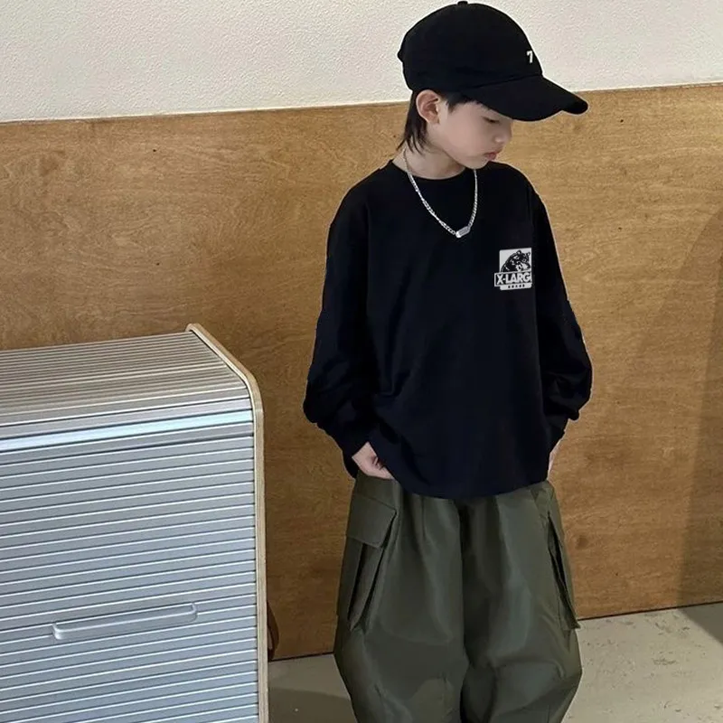 【110-170cm】話題沸騰中 合わせやすい カジュアル 男の子 長袖 Ｔシャツ