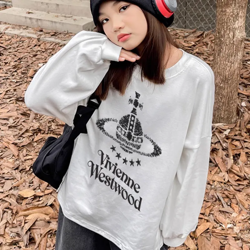 【110-170cm】毎日着たくなる カジュアル 可愛い 女の子 長袖 Ｔシャツ