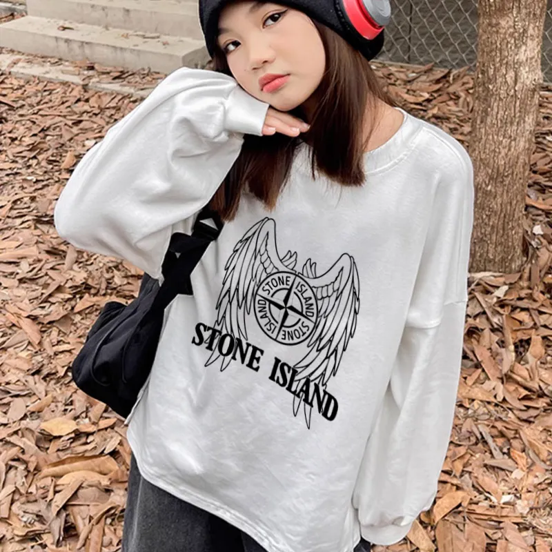 【110-170cm】好感度100％  オシャレ カジュアル 着やすい 女の子 長袖 Ｔシャツ