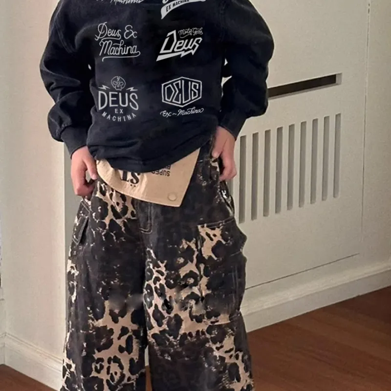 【80-130cm】リラックス感ある 大人気 ユニーク カッコイイ 男の子 長袖 Ｔシャツ