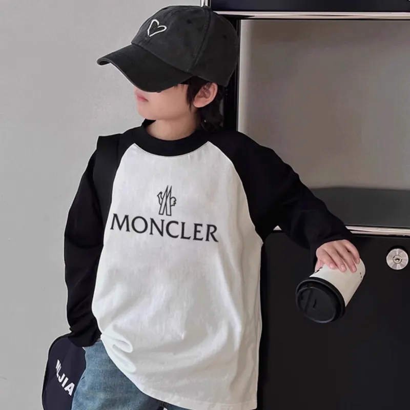 【90-160cm】存在感抜群 シンプル 合わせやすい  男の子 長袖  Tシャツ