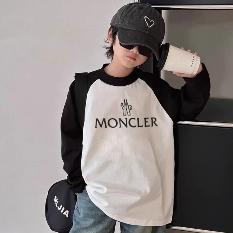 【90-160cm】存在感抜群 シンプル 合わせやすい  男の子 長袖  Tシャツ