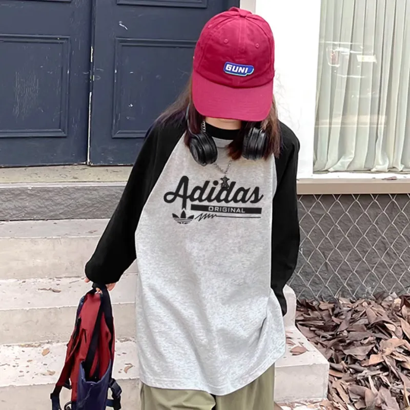 【110-170cm】オシャレ度高め カジュアル 可愛い 女の子 長袖  Tシャツ