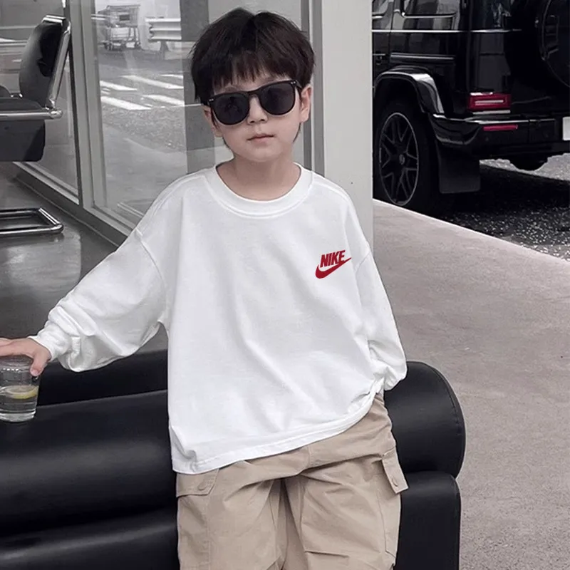 【110-170cm】人気爆発中 トレンド カッコイイ 合わせやすい 男の子 長袖 Tシャツ