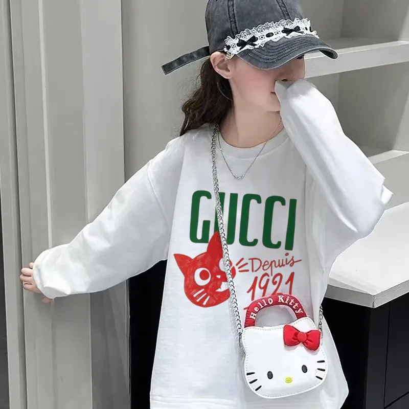 【110-170cm】おしゃれキッズ必見 可愛い カジュアル 合わせやすい 女の子 長袖 Ｔシャツ