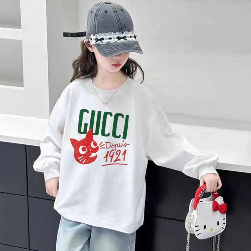 【110-170cm】おしゃれキッズ必見 可愛い カジュアル 合わせやすい 女の子 長袖 Ｔシャツ