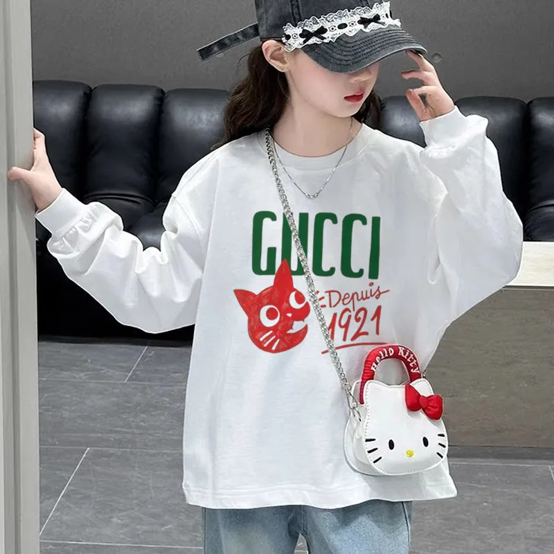 【110-170cm】おしゃれキッズ必見 可愛い カジュアル 合わせやすい 女の子 長袖 Ｔシャツ