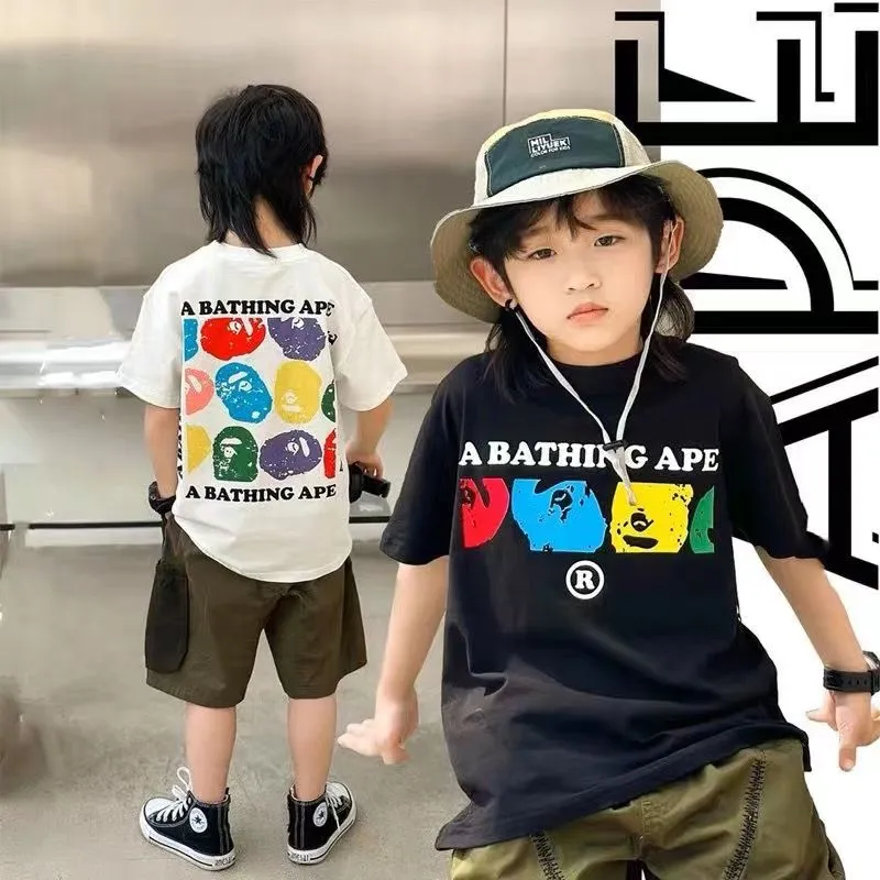 【90-160cm】着回し力抜群 カジュアル 着やすい プリント 男の子 半袖 Ｔシャツ