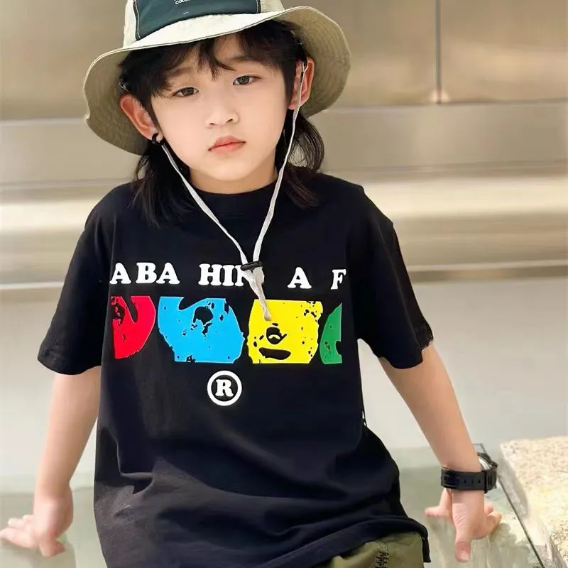【90-160cm】着回し力抜群 カジュアル 着やすい プリント 男の子 半袖 Ｔシャツ
