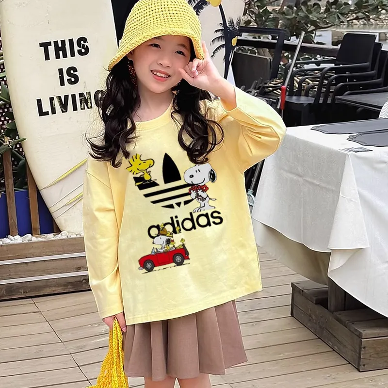 【90-160cm】オシャレ度高め 爆売れ中 快適 ユニーク トレンド  女の子 長袖 Ｔシャツ