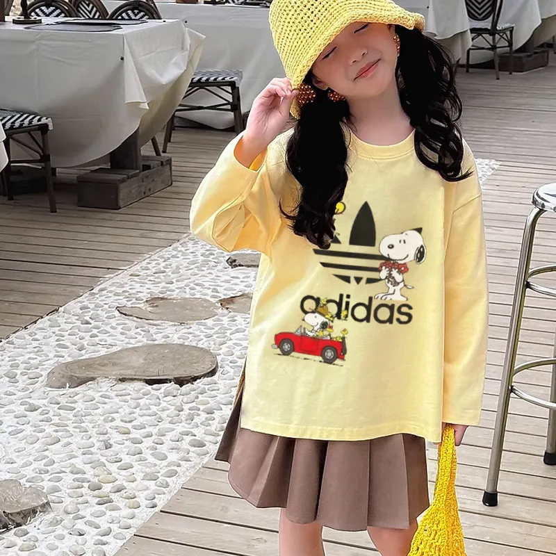 【90-160cm】オシャレ度高め 爆売れ中 快適 ユニーク トレンド  女の子 長袖 Ｔシャツ