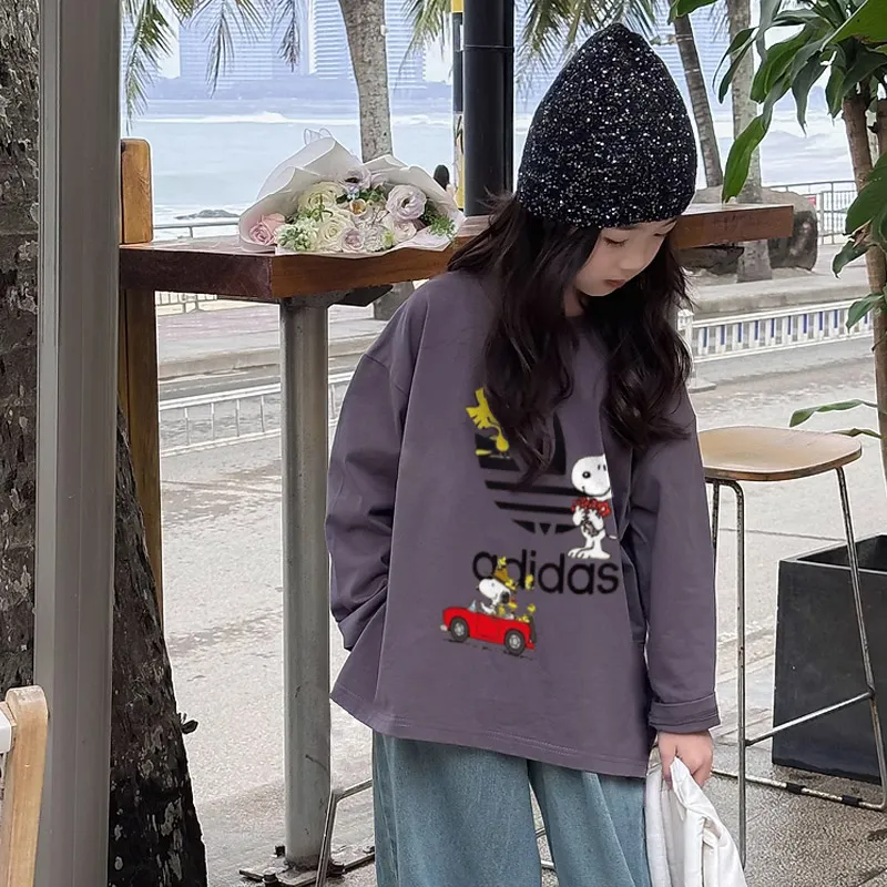 【90-160cm】オシャレ度高め 爆売れ中 快適 ユニーク トレンド  女の子 長袖 Ｔシャツ