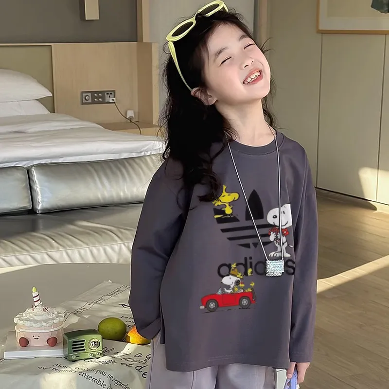 【90-160cm】オシャレ度高め 爆売れ中 快適 ユニーク トレンド  女の子 長袖 Ｔシャツ