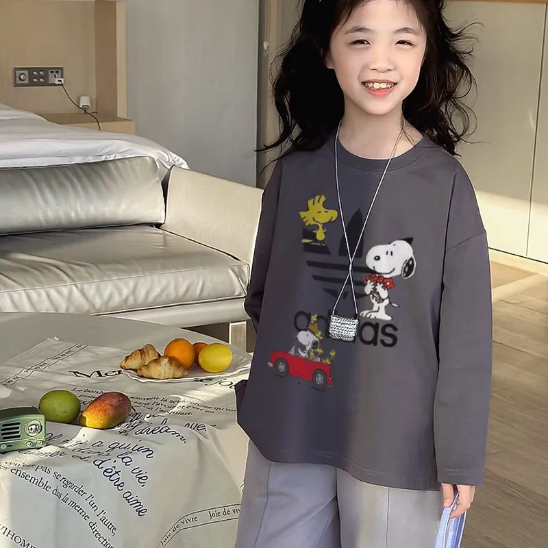 【90-160cm】オシャレ度高め 爆売れ中 快適 ユニーク トレンド  女の子 長袖 Ｔシャツ