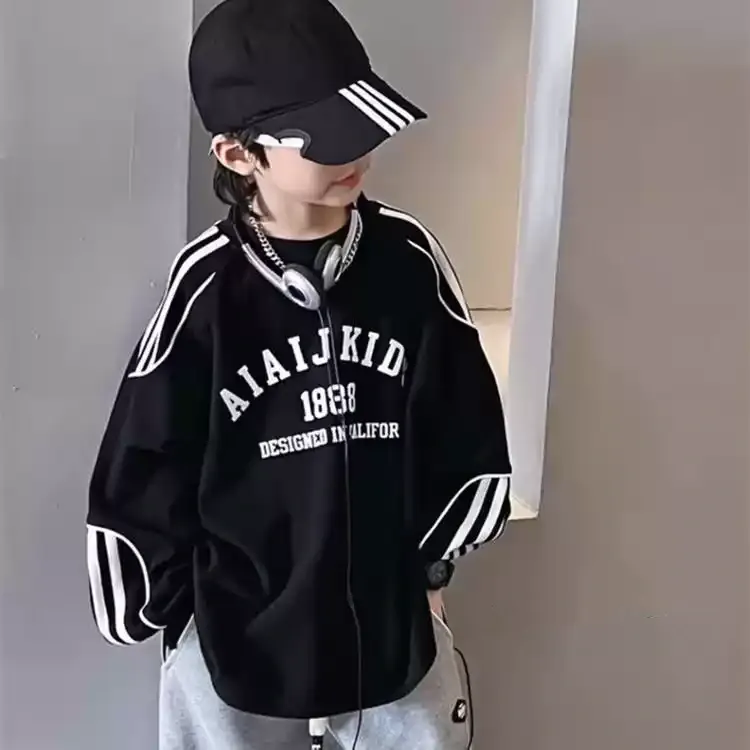 【120-170cm】リラックス感ある 大人気 カジュアル ユニーク 男の子 長袖 Ｔシャツ