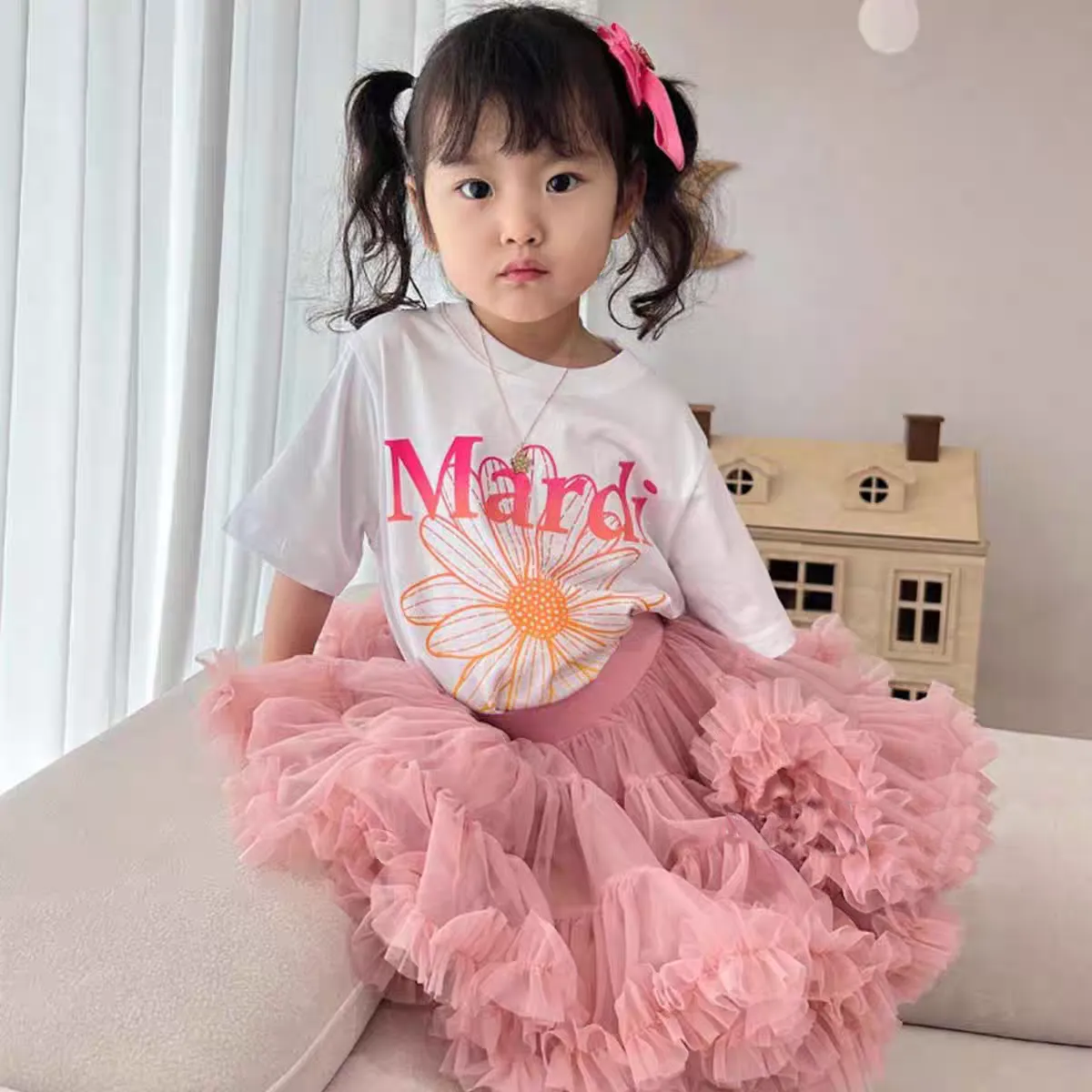 【90-160cm】元気いっぱい おしゃれ 可愛い プリント 定番 女の子 半袖 Ｔシャツ