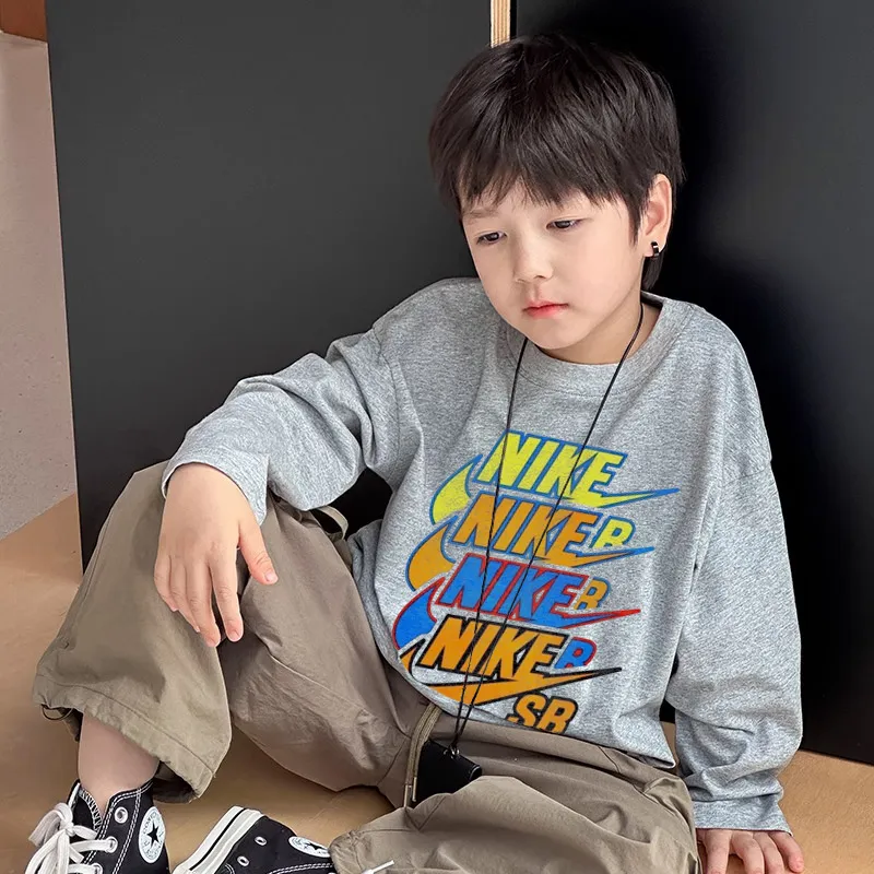 【90-160cm】コンフォート感抜群 カジュアル 合わせやすい 男の子 長袖 Ｔシャツ