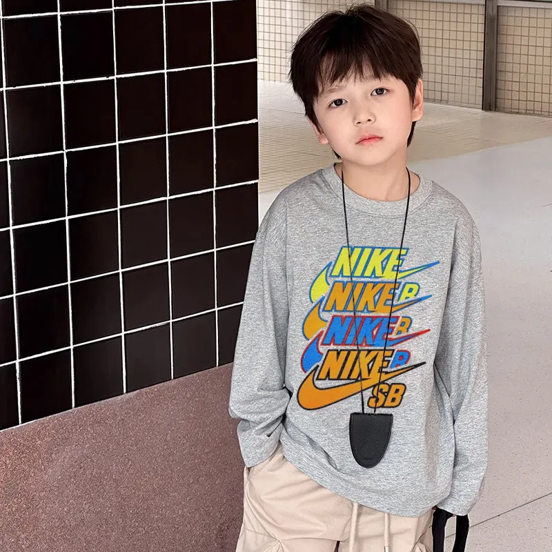 【90-160cm】コンフォート感抜群 カジュアル 合わせやすい 男の子 長袖 Ｔシャツ