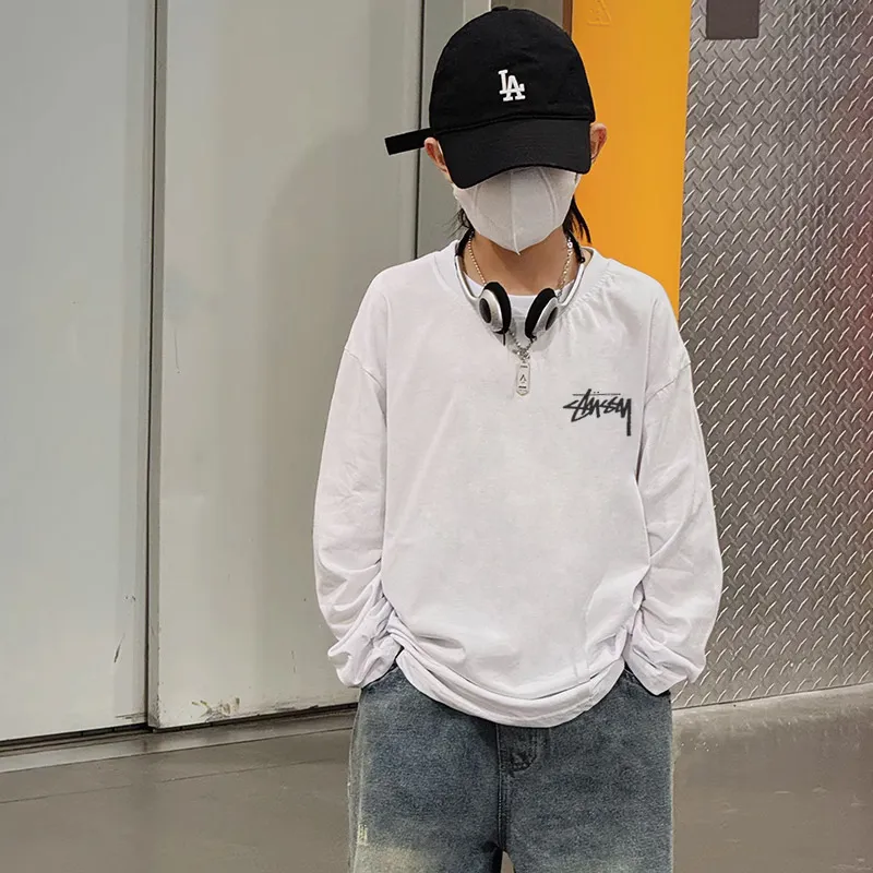 【90-160cm】着回し力抜群 大活躍 カジュアル 着やすい 男の子 長袖 Ｔシャツ