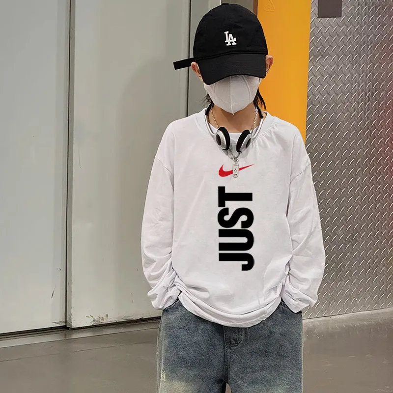 【90-160cm】絶対見逃さないで カジュアル アルファベット クール 男の子 長袖 Ｔシャツ