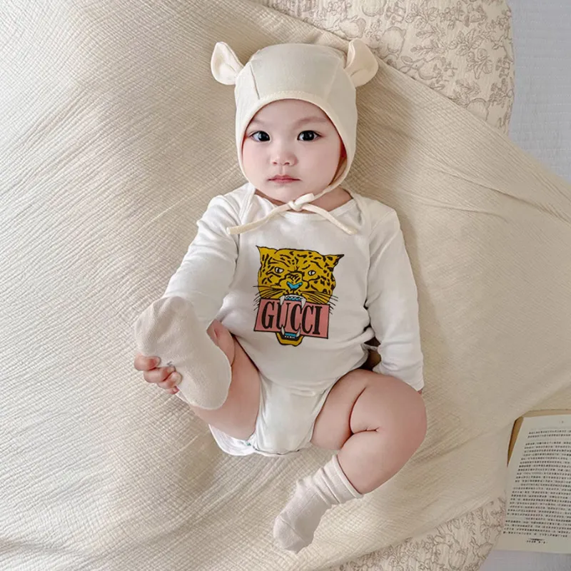 【3M-24M】取り入れたい 快適な着心地 カジュアル ベビー 長袖 ロンパース