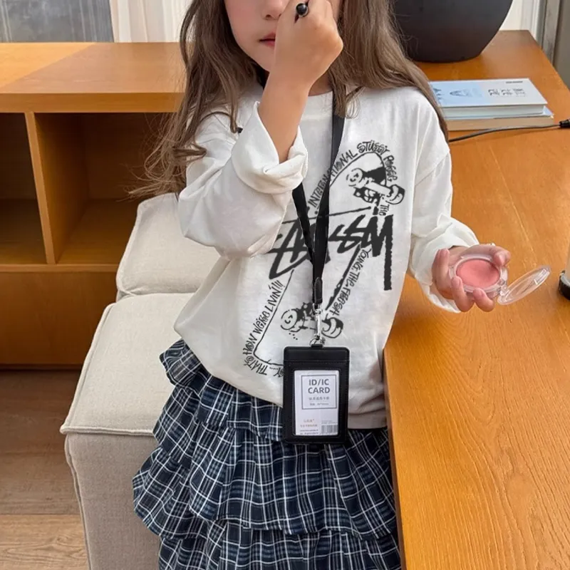 【90-160cm】好感度100％  爆売れ中 着やすい カジュアル 女の子 長袖 Ｔシャツ