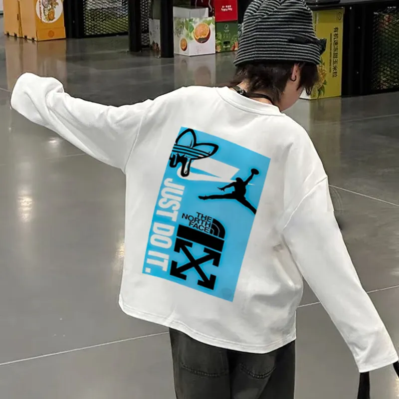【90-160cm】着回し力抜群  爆売れ中 着やすい カジュアル 男の子 長袖 Ｔシャツ